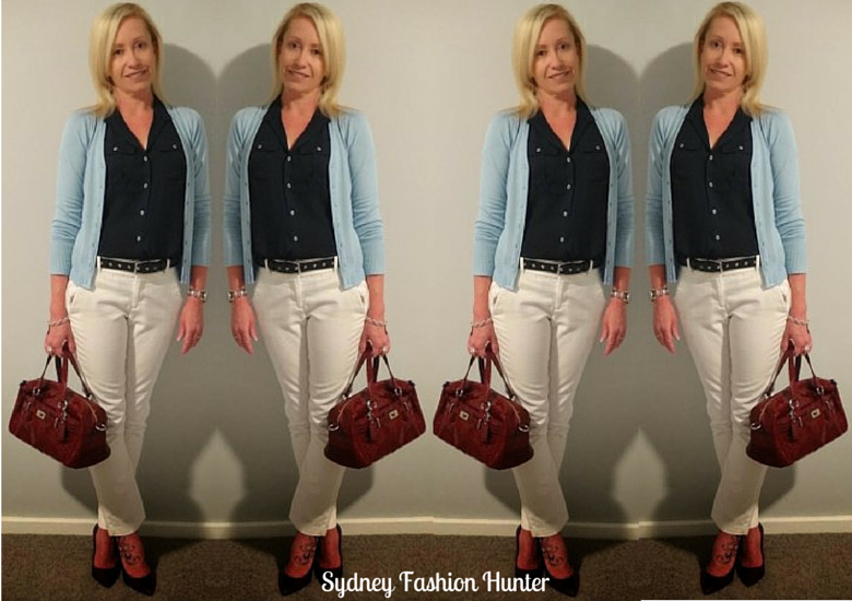 Sydney Fashion Hunter: The Wednesday Pants #3 - Burgandy & Blue