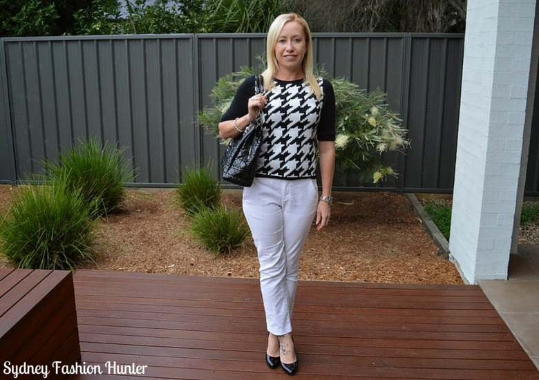 Sydney Fashion Hunter: The Wednesday Pants #21 - Houndstooth Sweater