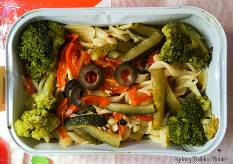 Sydney Fashion Hunter: Air Asia X Business Class Review - Vegetable Pasta