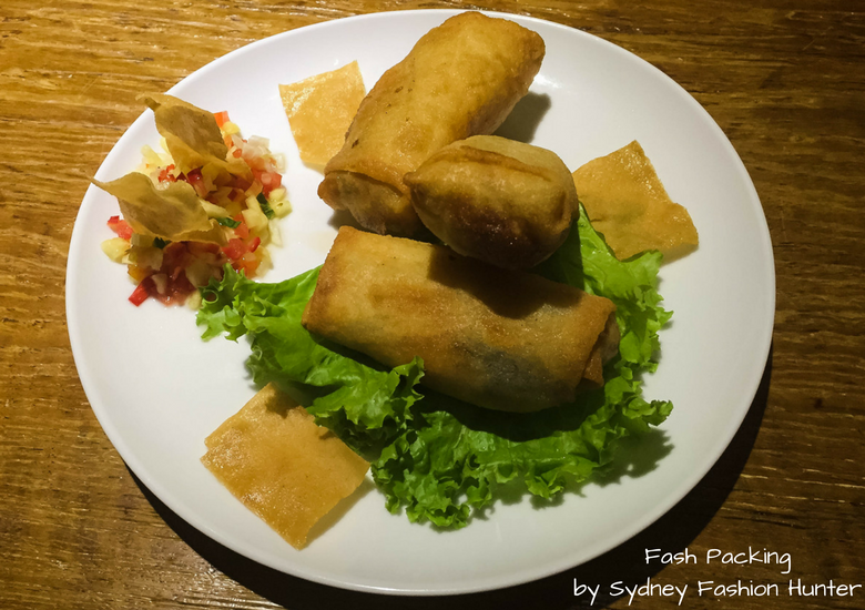 Fash Packing by Sydney Fashion Hunter: Warung Kultur Seminyak - Spring Rolls