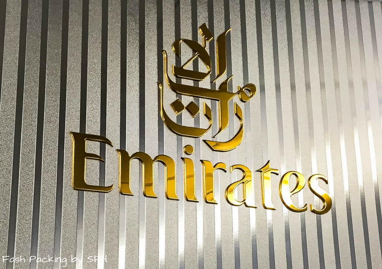 Fash Packing by SFH: Emirates A380 First Class Review EK419 Auckland to Sydney - Emirates Sign