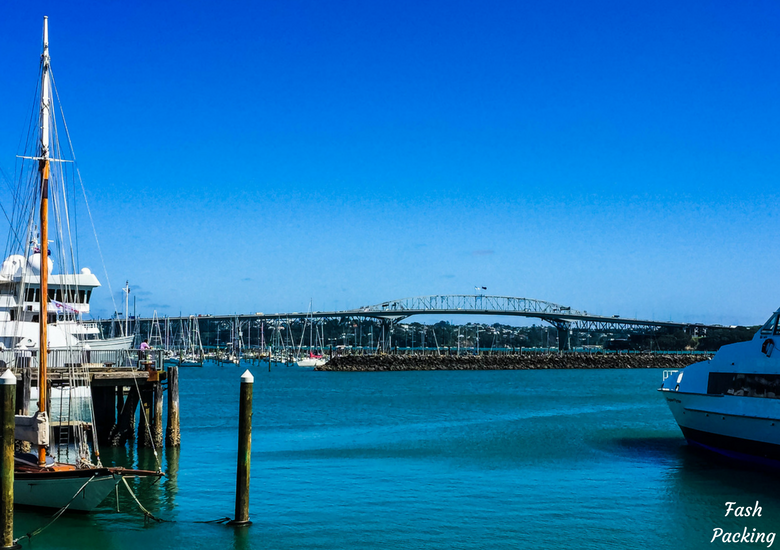Fash Packing: A Stroll Through Auckland CBD & Viaduct Harbour - Auckland Viaduct Harbour View To Auckland Harbour Bridge