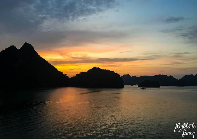 Flights To Fancy: Orchid Cruises Ha Long Bay Vietnam - Sunset