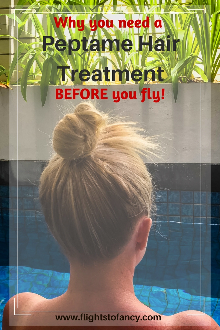 A Peptame hair treatment before you jet off will give you weeks of worry free hair during your travels. This revolutionary treatment straightens hair without harsh chemicals, makes hair manageable and banishes frizz. Even in SE Asian humidity! You gotta try this!