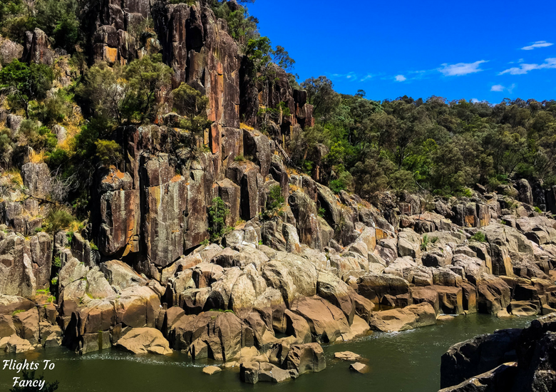 Flights To Fancy: A Rainy Day In Spectacular Cataract Gorge Launceston - River Bank
