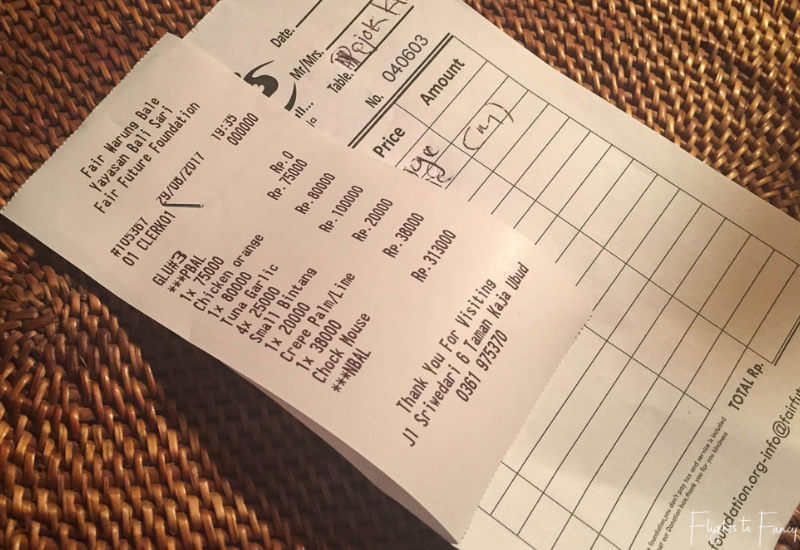 Fair Warung Bale Bali Bill