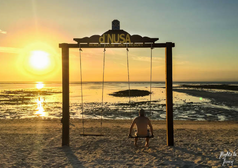 Flights To Fancy d'Nusa Beach Club & Resort - Lembongan Luxury - Sunset On The Beach Swing