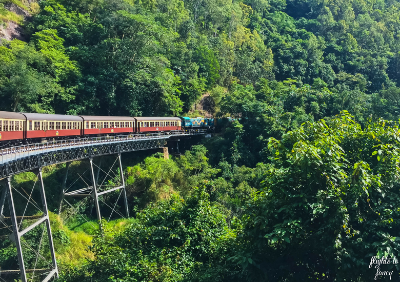 Flights To Fancy: Kuranda Scenic Railway Gold Class - Train On Bridge