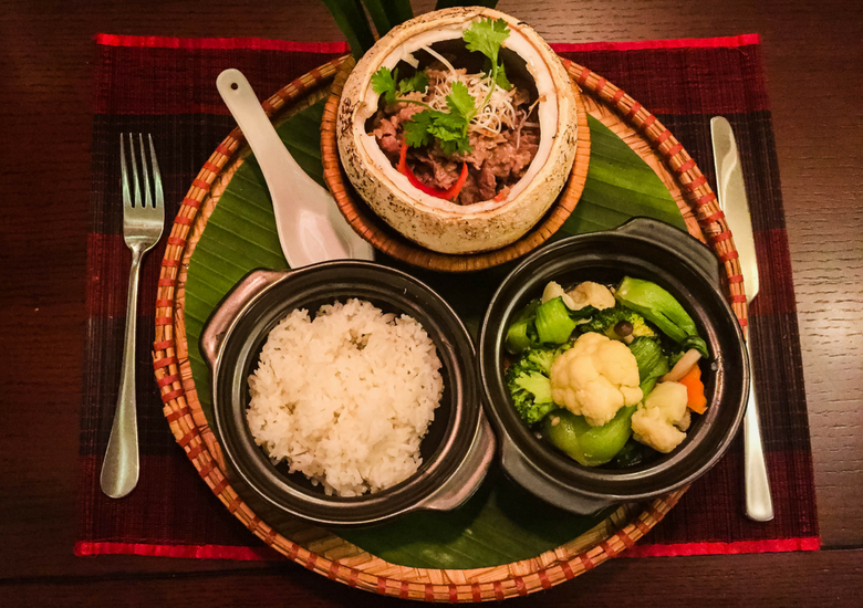 Flights To Fancy: Red Bean Restaurant Hanoi - Coconut Beef