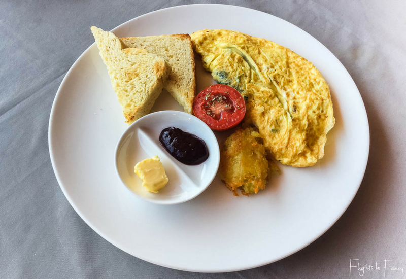 Fresh omelette for breakfast at Villa Nero Gili Trawangan