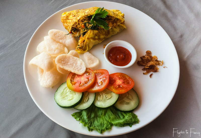 Nasi Goreng breakfast style at Nero Gili Trawangan Villas