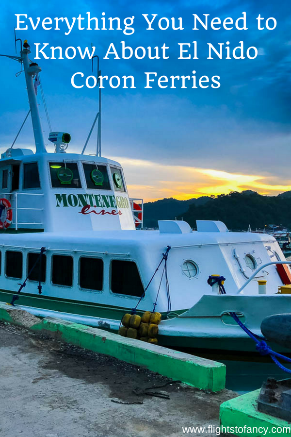 Wondering which El Nido to Coron ferry to book? After carefully considering the options, we chose Montenegro Lines. The trip from El Nido port to Coron was just 3 1/2 hours. Find out all your options here... #philippines #palawan #elnido #coron #elnidocoronferry #philippinesferry