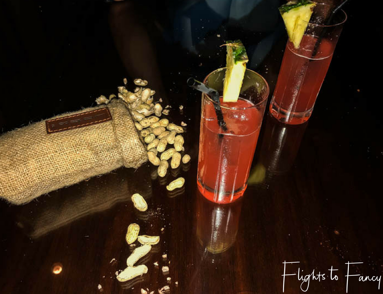 Flights To Fancy @ Raffles Makati Manila - The perfect combination of cocktails and peanuts