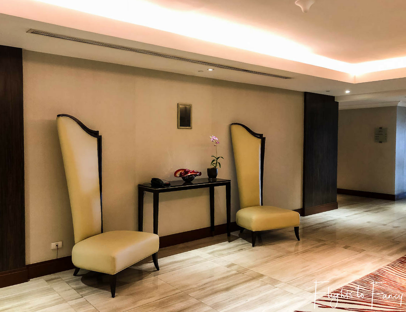 Flights to Fancy - Fairmont Makati Hotel Hallway