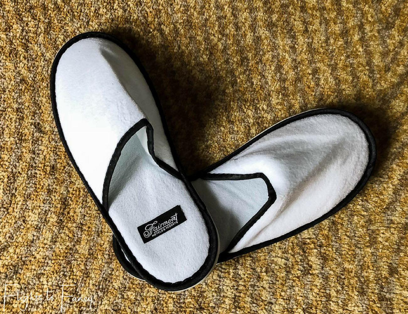 Flights to Fancy - Fairmont Makati Slippers