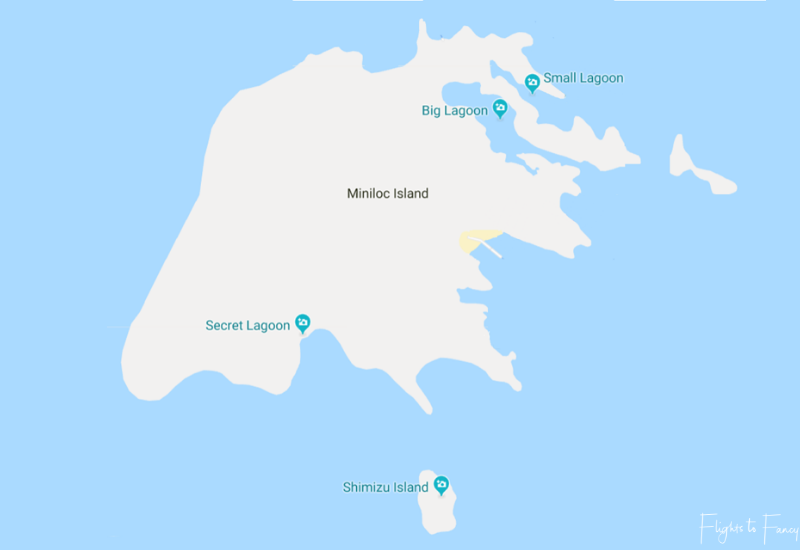 Miniloc Island Map