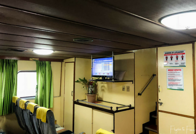 Montenegro Lines Cabin on the El Nido Coron ferry