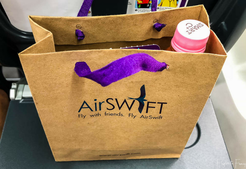 Our AirSWIFT booking came with a packed lunch