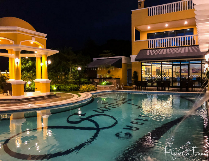 Best Hotel In Coron: Pool at night at Sunlight Guest Hotel Coron Palawan