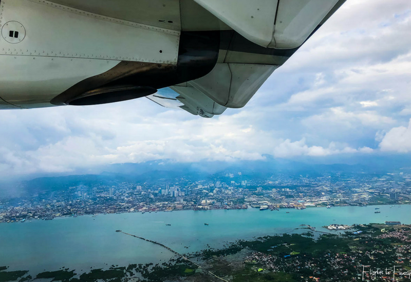 View on take off from Mactan Cebu Airport on our flight from Cebu to El Nido