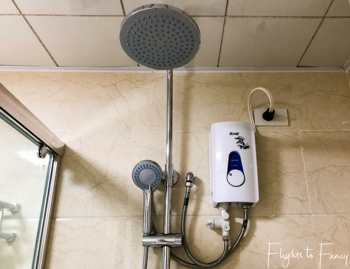 Accommodation El Nido: Power shower at One El Nido Suite