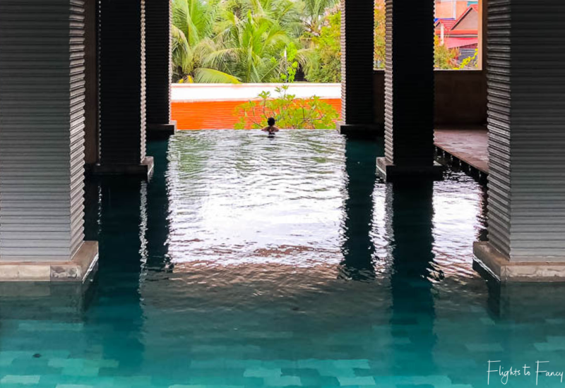 Infinity pool at the Park Hyatt Siem Reap