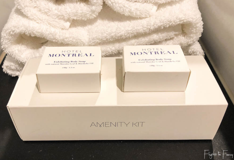 Hotel Montreal Christchurch - Amenity Kit in our Christchurch luxury hotel suite