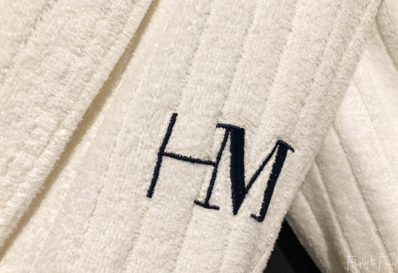 Hotel Montreal Christchurch - Monogrammed robe in our Christchurch luxury hotel suite