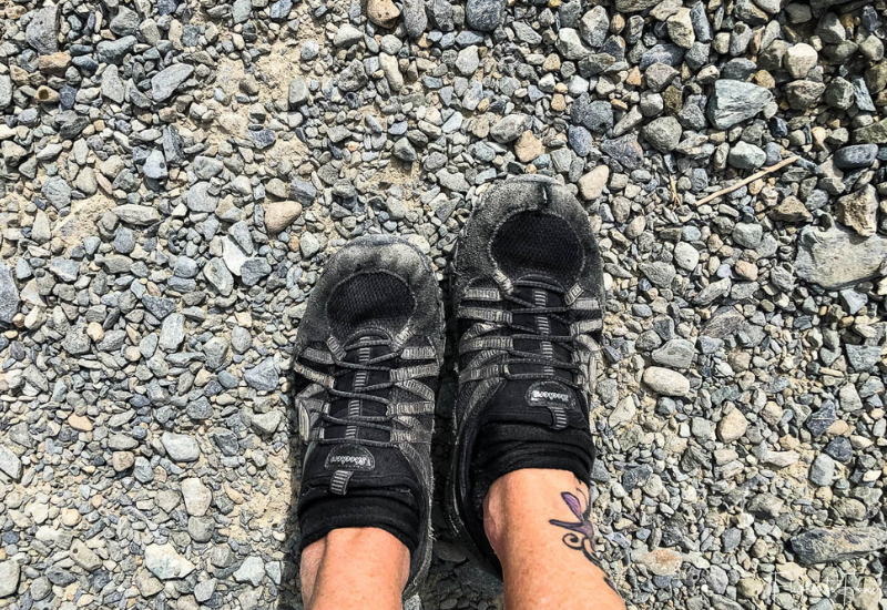 Mount Cook Walks: My beat up sketchers after the Hooker Valley Track