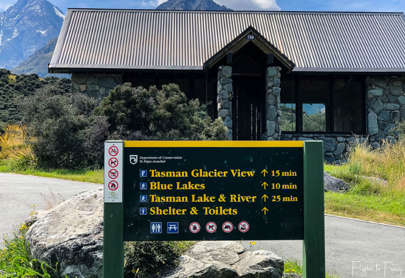 Mount Cook Walks: Start of the Tasman Glacier View and Tasman Lake & River walks