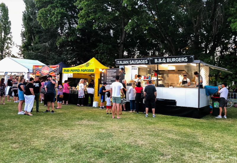 Canberra Night Noodle Markets - Italian Sausages & BBQ Burgers