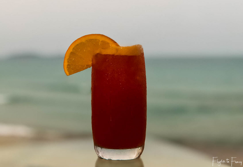 Cocktail from the Beach Bar Impiana Resort Chaweng Noi Koh Samui