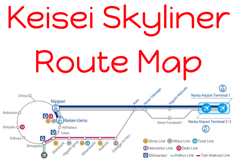 Keisei Skyliner Route Map