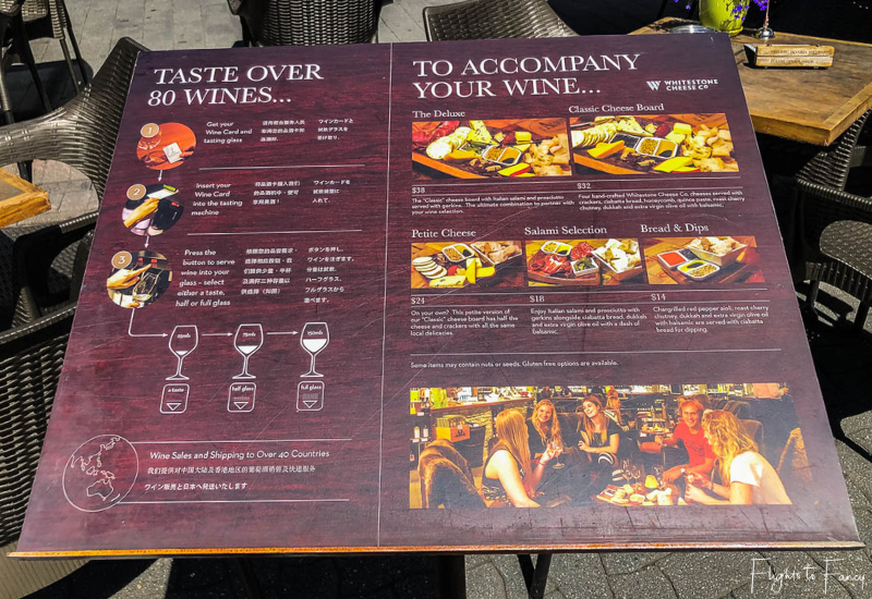 The Winery Queenstown menu