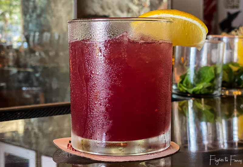 Morimoto Asia Waikiki Happy Hour Cocktail Blueberry Sour