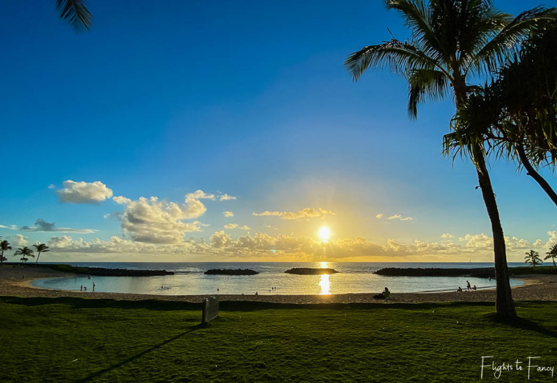 Sunset at Ko Olina Lagoon Oahu