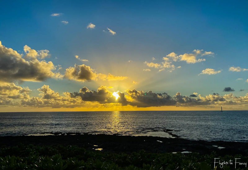 Sunset views at Ko Olina Lagoon Oahu