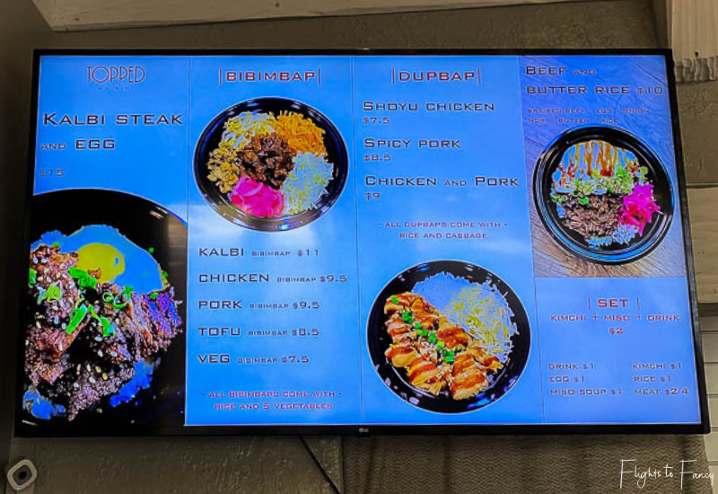 Topped Waikiki Menu