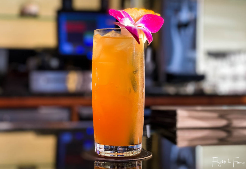 Wai'Olo Ocean Cuisine Waikiki Happy Hour Cocktail - Pineapple Express